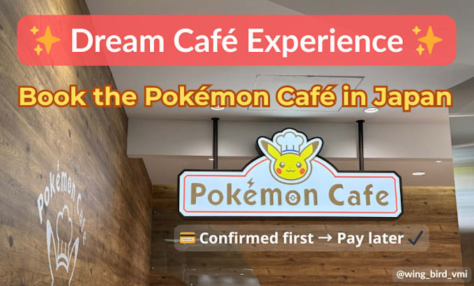 secure your pokemon cafe tokyo or osaka booking