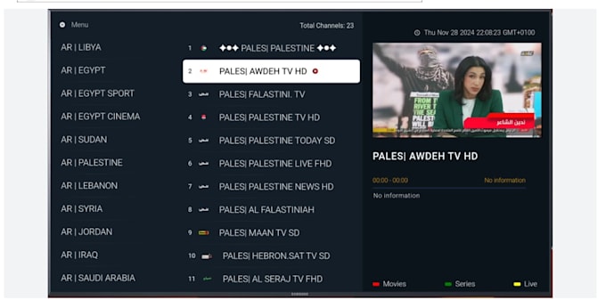 develop android tv app, live tv app, m3u playlist, vod app, ios app with panel