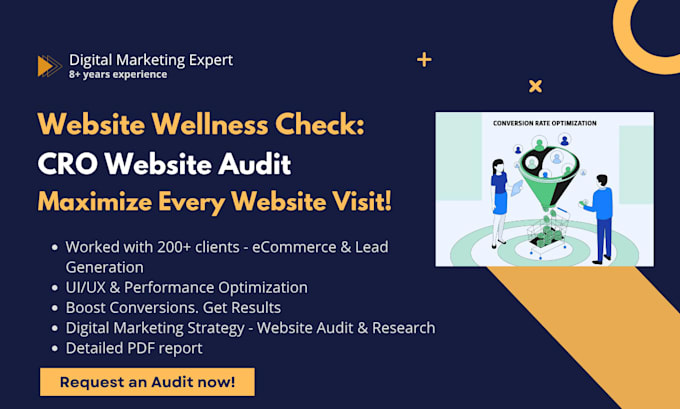 boost your conversion rate with website audit, UI, UX, cro audit