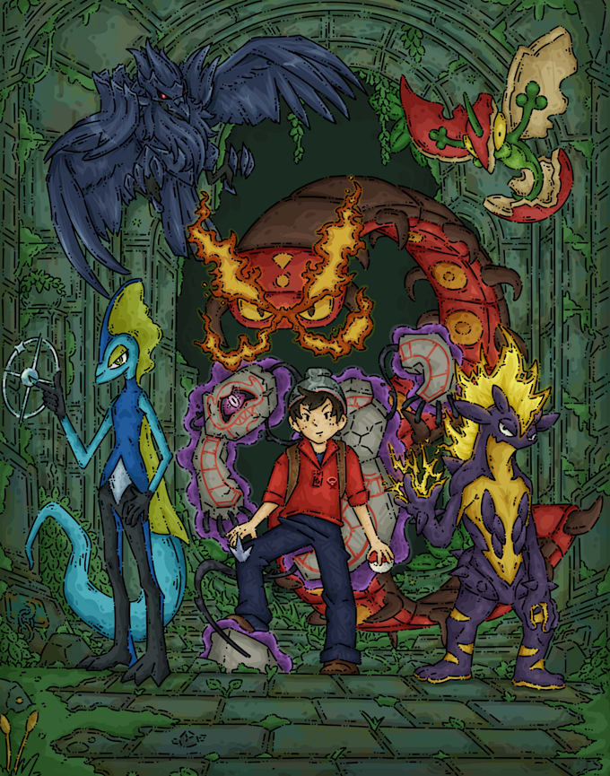 make cute pokemon artwork in my artstyle