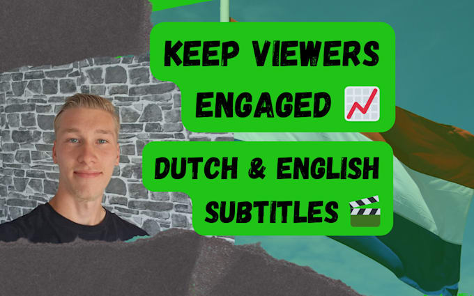 create professional dutch and english subtitles in srt