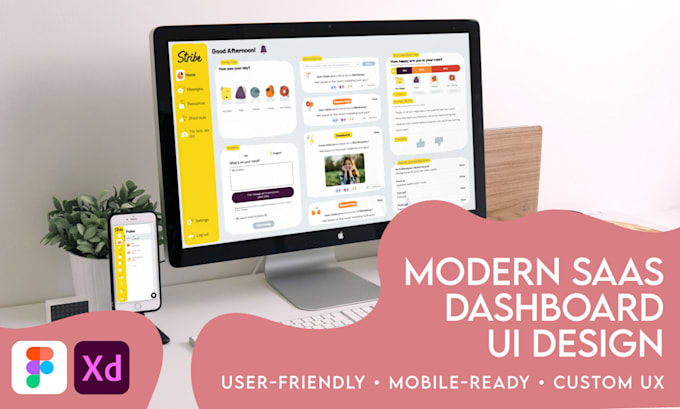 design user friendly dashboards, websites or apps with UX UI