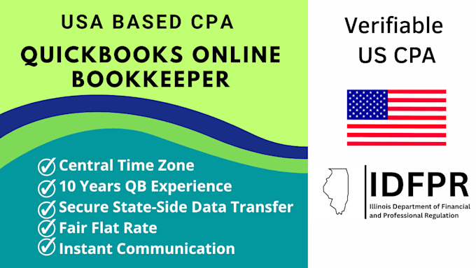 fix or maintain your quickbooks online as a US based CPA