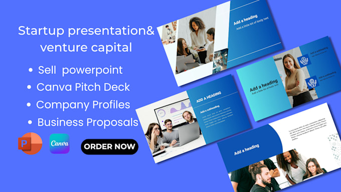 design canva deck, sell sheet presentation, startup venture capital, google deck