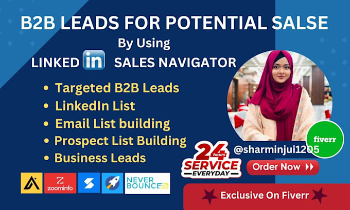 Do b2b leads for potential sales by using linkedin sales navigator by ...