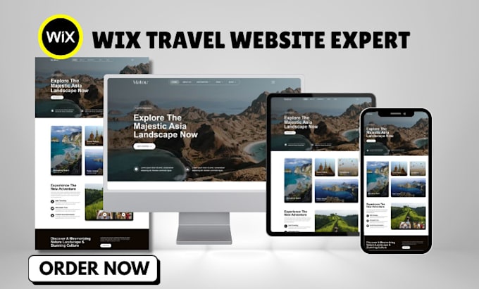 design wix travel website wix travel agency website wix tour website wix tourism