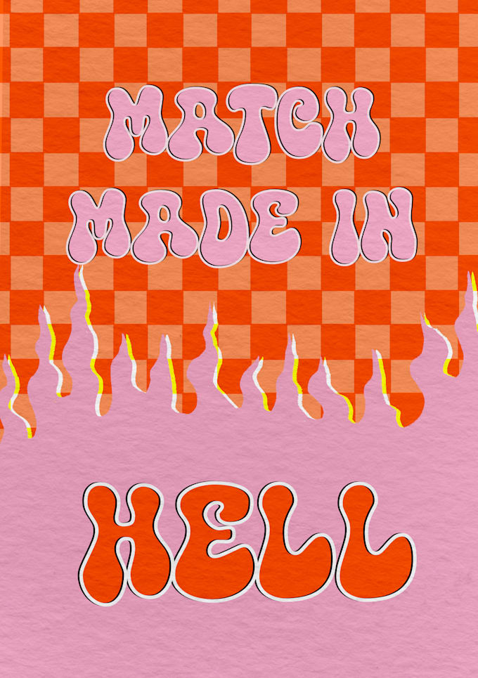 Illustrate comical wedding invitation by Vantheia Fiverr