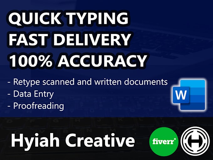 do quick typing of your scanned document