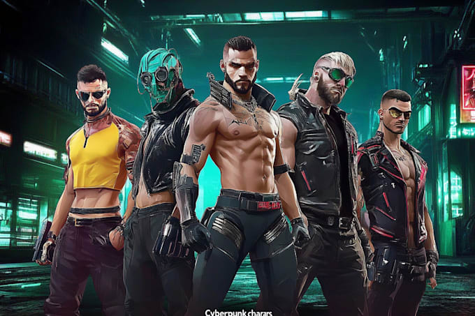 create sci fi or cyberpunk character artwork