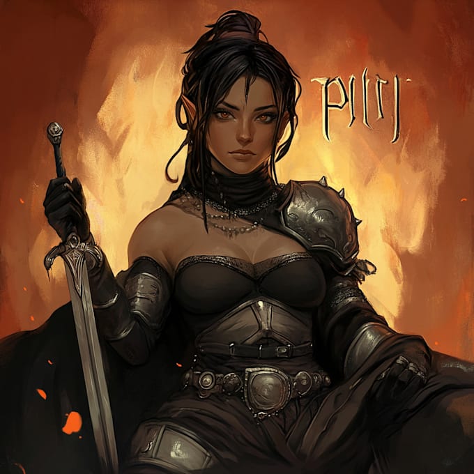 draw fantasy character illustration