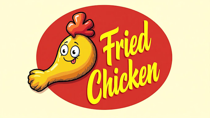 do awesome chicken leg for restaurant fried mascot logo design