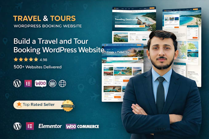 build travel and tour booking wordpress website