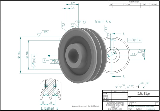 design 2d and 3d models for 3d printing using  siemens solid edge or fusion360
