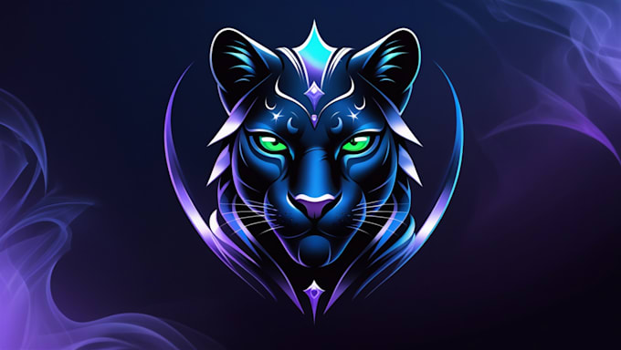 make a high quality black tiger mascot logo with express delivery