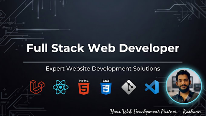 do website development as full stack developer PHP laravel developer react js