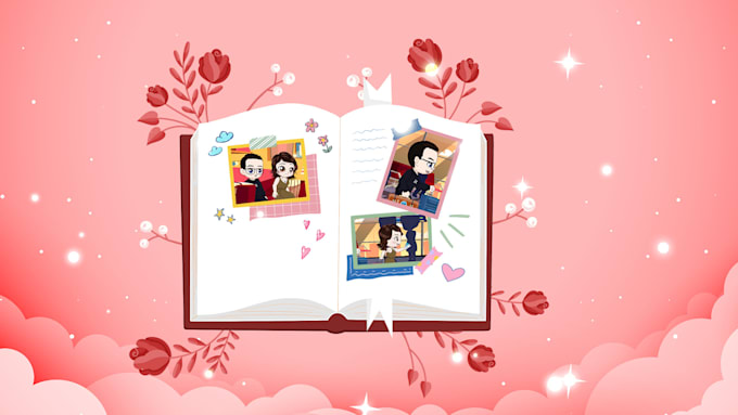 wedding video 2d chibi animation