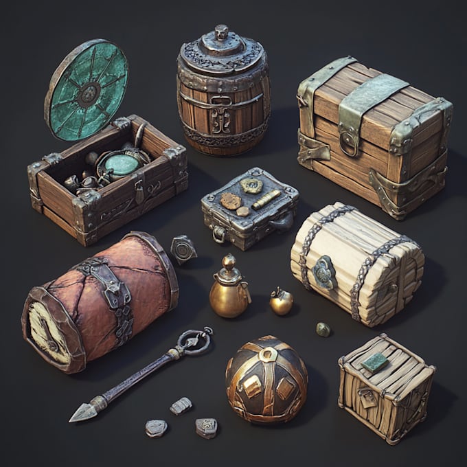 create game props and objects