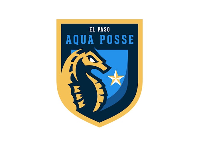 design memorable stand out aqua posse logo