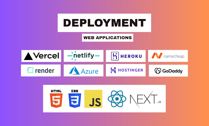 deploy your react js and next js web app to vercel, netlify