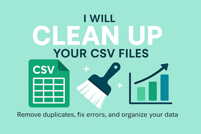 Clean and automate your csv data by Holyendriu | Fiverr
