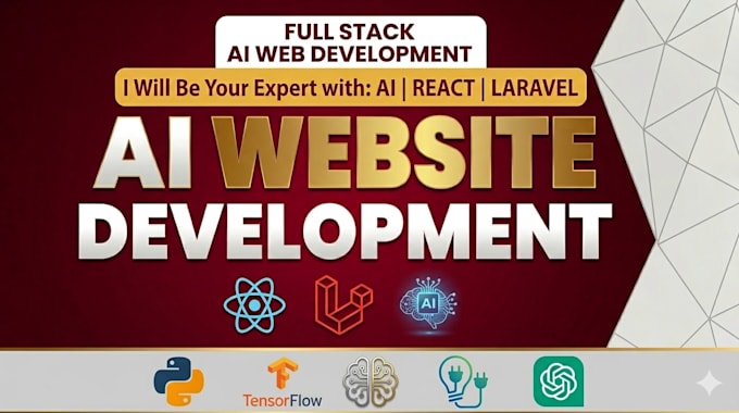 be your full stack ai website developer with react and laravel