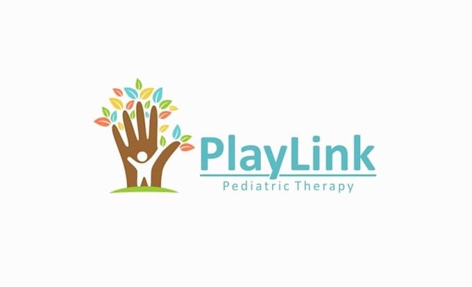 make traditional playful logo for a pediatric therapy clinic