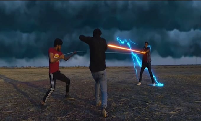 vfx composite your video with special effect visual effect clean up rotoscoping