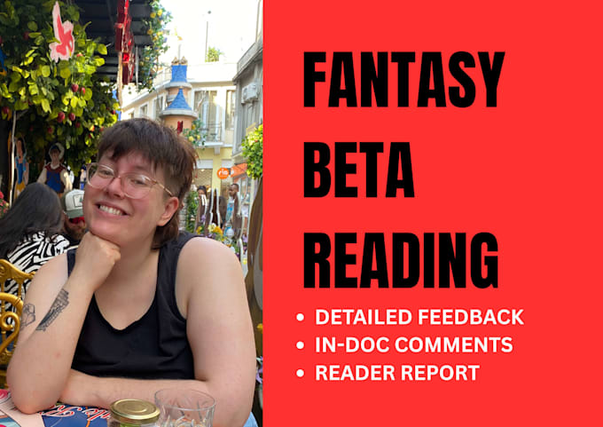 beta read your fantasy or horror book, story, or script