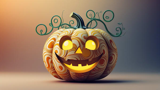 do halloween pumpkin mascot logo