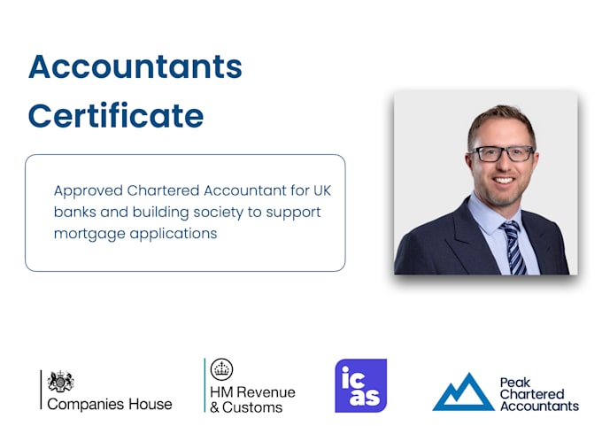 prepare accountants certificate for mortgage application