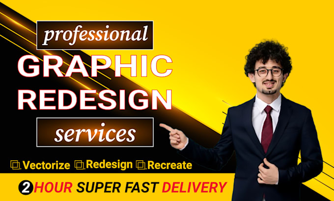 vectorize, redesign, or recreate your logo or graphic professionally