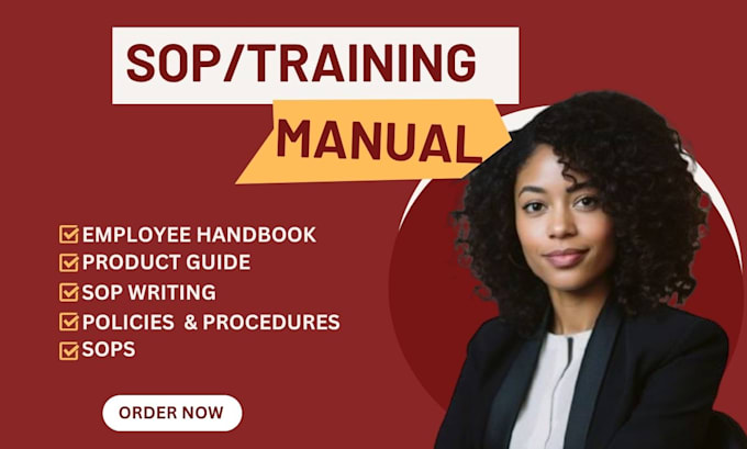 training manuals, sops, product guides, instruction booklets training manual