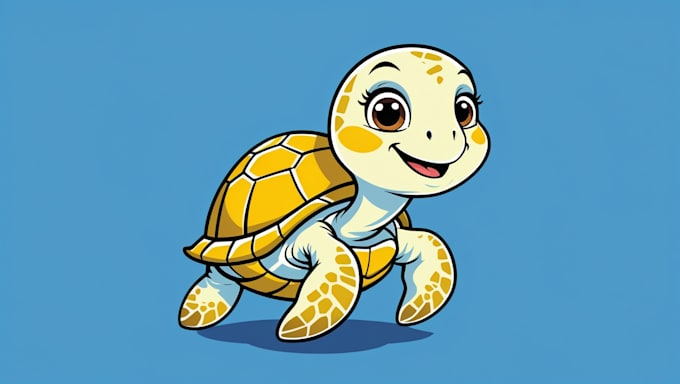 do sea turtle mascot logo in 2 days