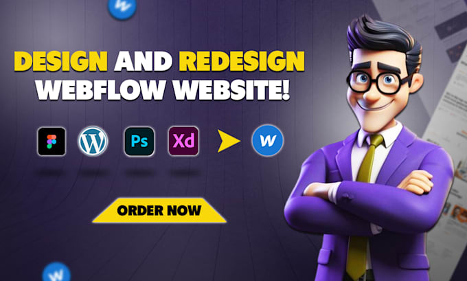 design, redesign, or develop webflow website, webflow expert