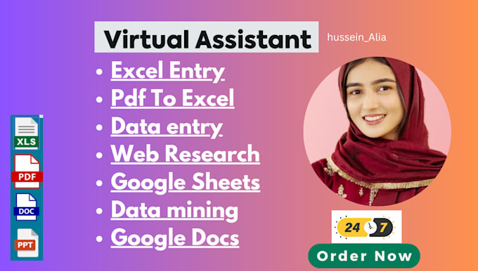 do excel data entry, pdf to excel, typing and copy paste