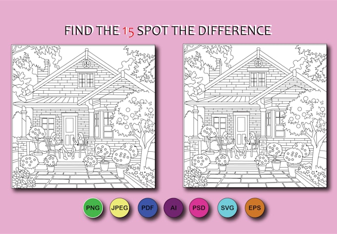 draw hidden object and spot the difference from your requirement