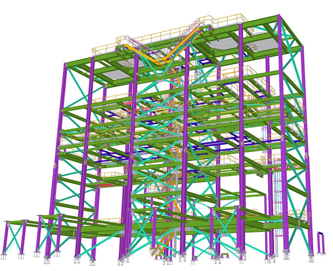 do structural steel detailing, 3d modeling in tekla structures