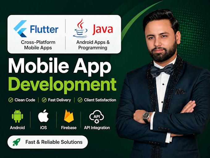 build flutter and java android mobile apps