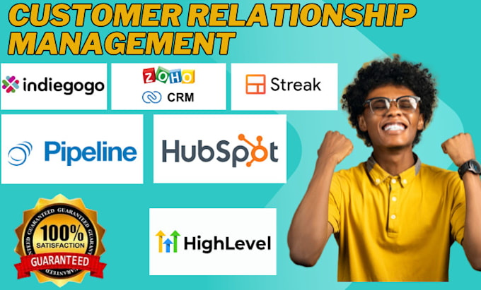 set up CRM hubspot, zoho CRM pipedrive streak CRM sugarcrm integration