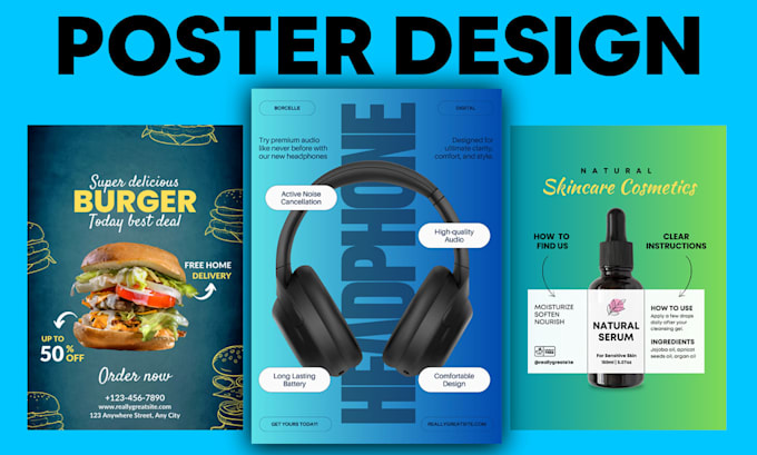 Design a promotional poster and social media poster by Ella_meer | Fiverr