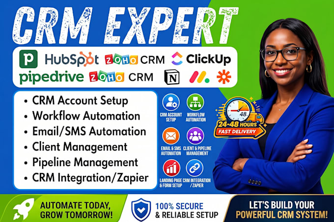 setup pipedrive hubspot zoho crm clickup notion monday zapier hubspot automation