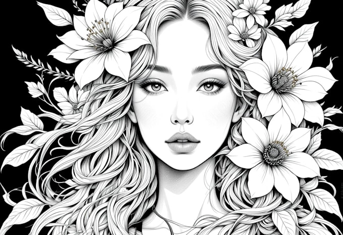 draw an illustration in a pen and ink style