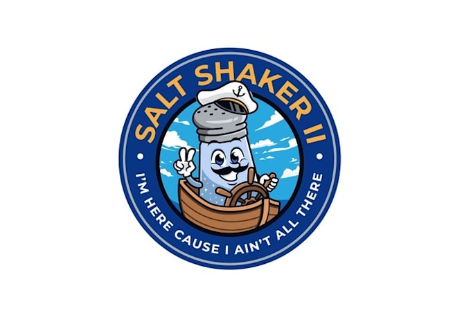 design salt shaker boat logo