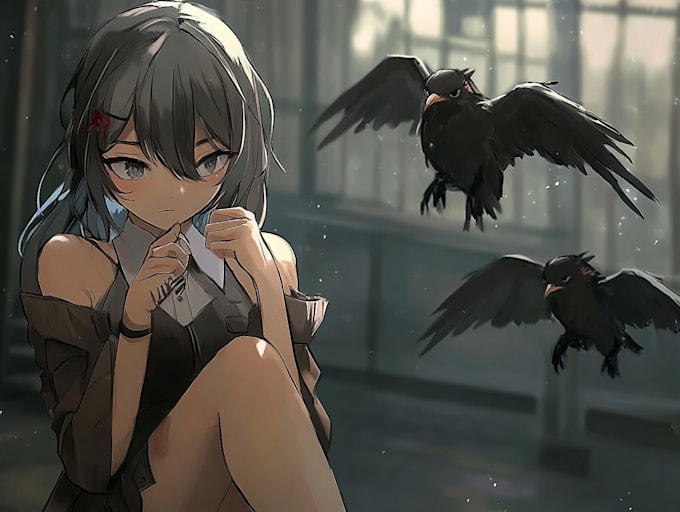draw beautiful anime art illustration