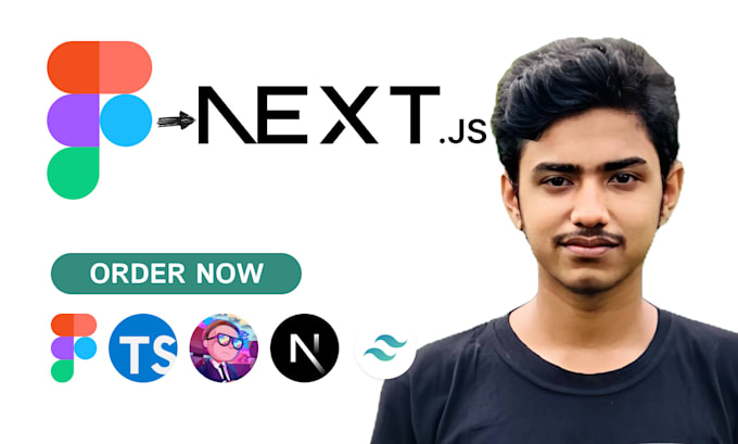 convert figma to next js or react js with tailwind and typescript