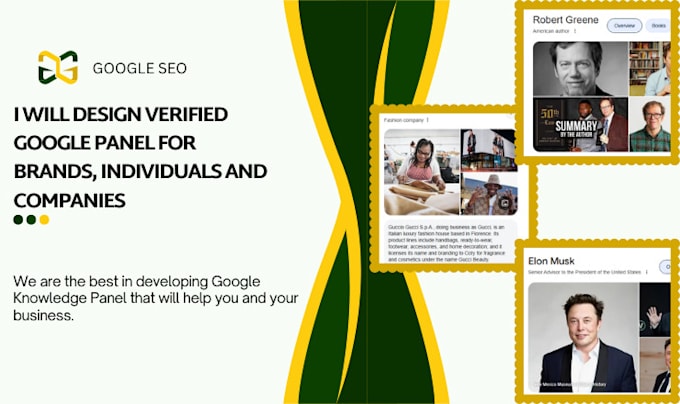 Create a verify google panel for personal and company by Mark ...