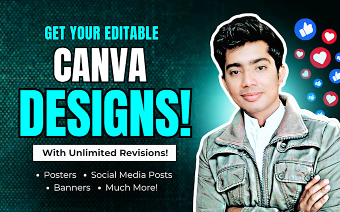 design editable canva templates, poster, flyer, social media posts