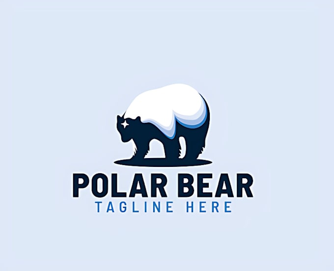 craft professional polar bear logo