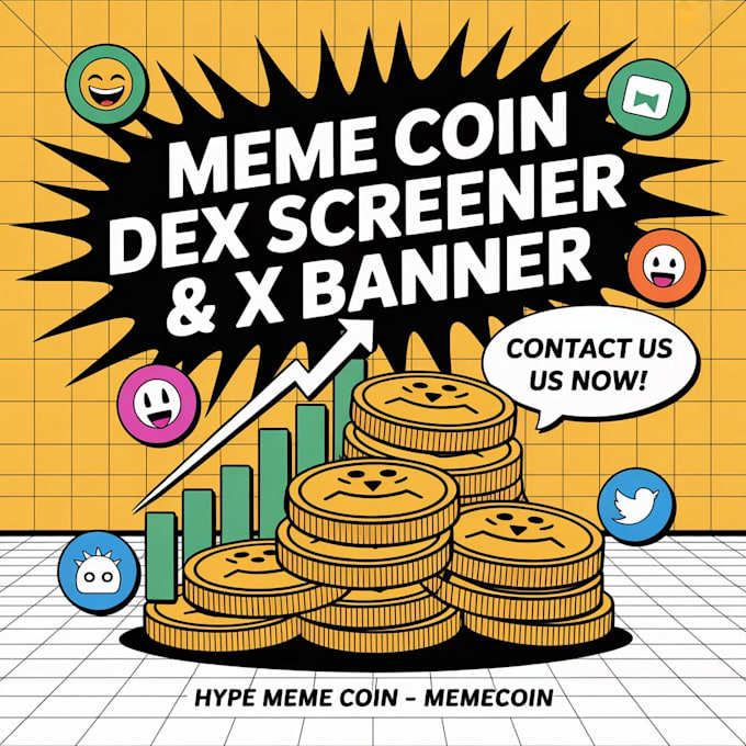 Make simple meme coin dex screener and twitter banner by John_web3 ...