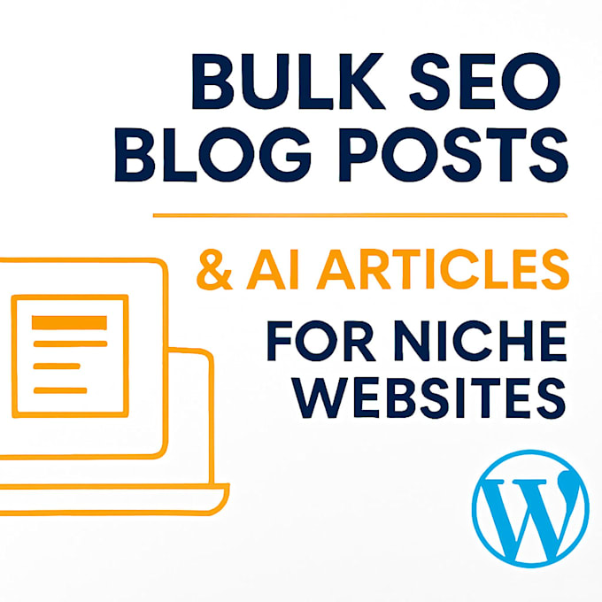 write bulk SEO blog posts and ai articles for niche websites
